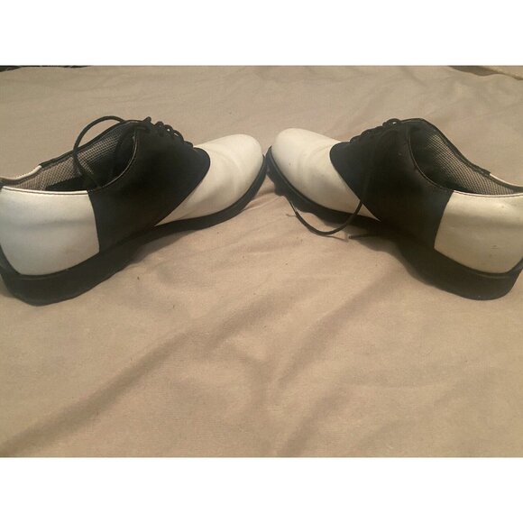 Wolverine Shoes Men's Golf Athletic Size 10M White Black Lace Spikes - Picture 8 of 8